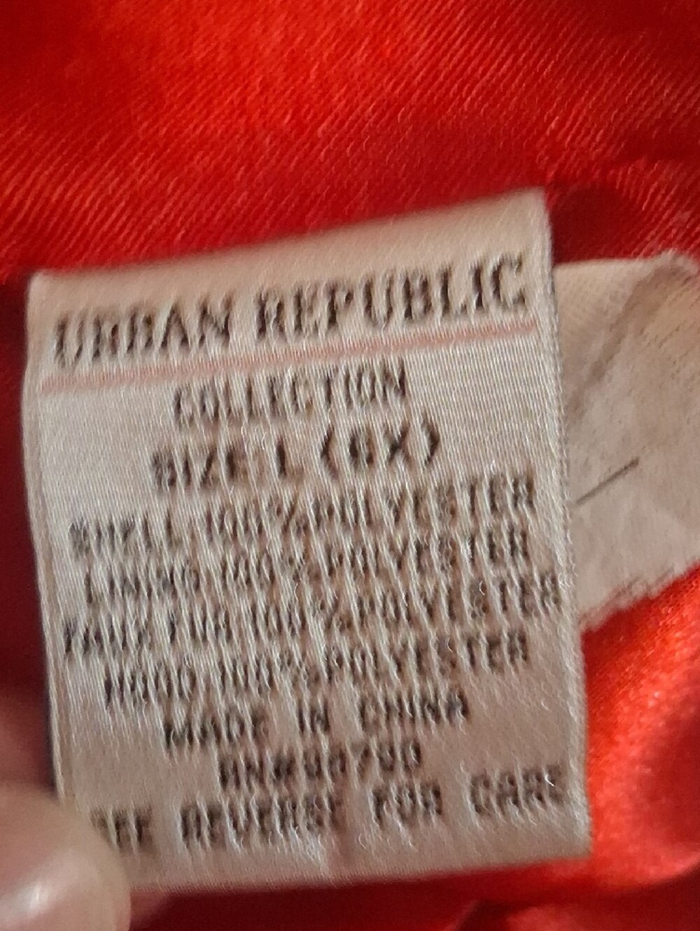 Urban Republic Girls' Leopard Print Faux Fur Jacket with Red Lining Size 6X - Picture 11 of 12